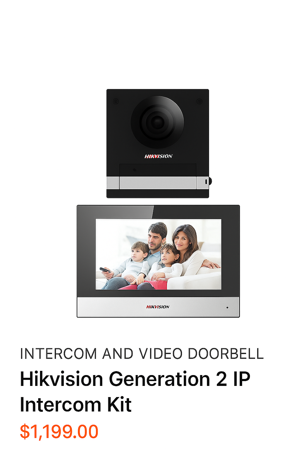 Hikvision Generation 2 IP Intercom Kit